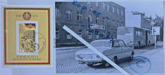 Photo 13×18 + Numis 30 years GDR Bernau Ford Taunus, Icarus Bus 1979 #25/1-12110926a