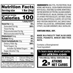 Atkins Endulge Treat, Chocolate Caramel Mousse Bar, Keto Friendly, 5 Count