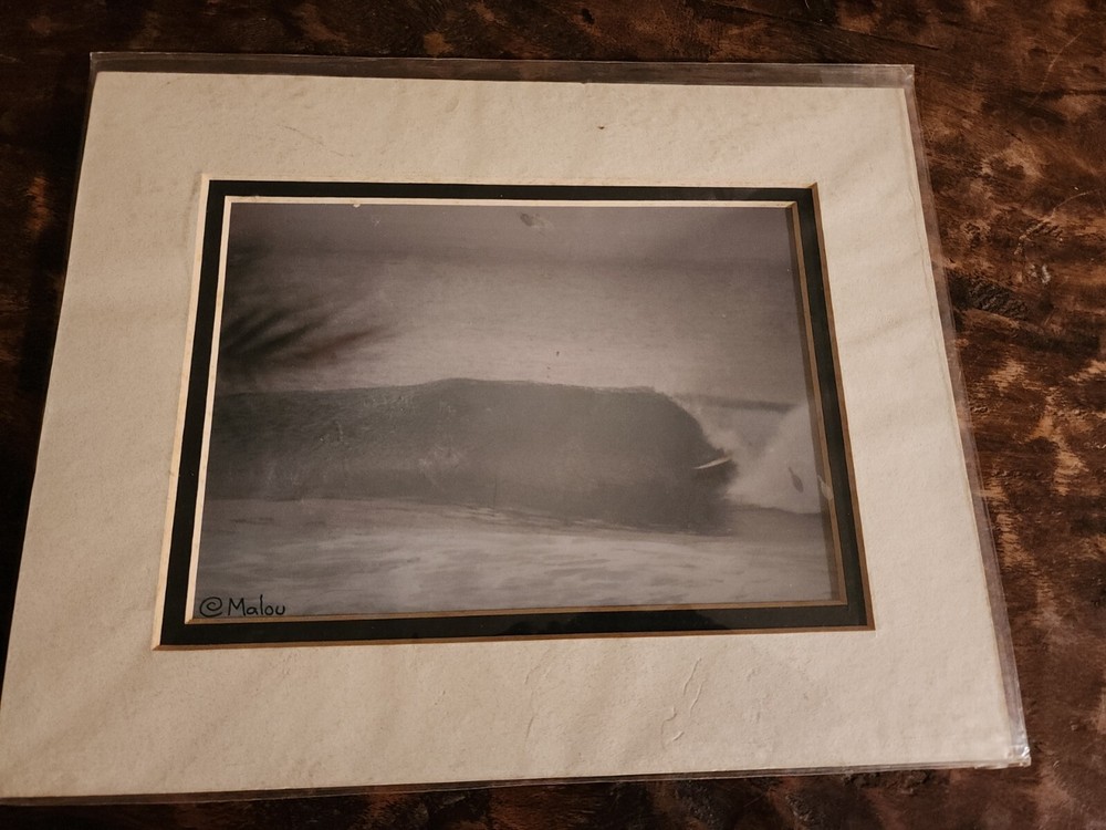 Malou Mallison Signed Photograph Hawaii Surfing