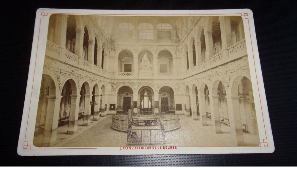Photograph On Cardboard. 2MOI10381. About 1900. Lyon. Interior Of The Bourse