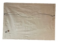 ANTIQUE EARLY 20c Photography PRINT Wavy Glass Arts and Crafts Landscape