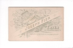 CDV photo portrait of a man-Trier 1889