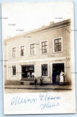 Fashion shop around 1910-shop window shop profession work trade-photo postcard 9x14cm