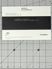 Mario Giacomelli (1925-2000) Art Show Announcement Card 2001