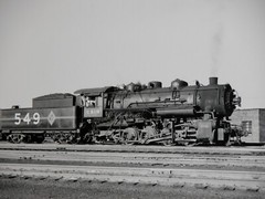 549 Locomotive Chicago & Illinois 8×10 Photograph Vtg 50s C&IM Railway Railroad