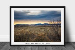 Rocky Mountains Photography Print: Raton New Mexico Sunrise Western Landscape