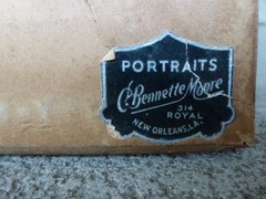 Vintage Original C Bennette Moore Hand Colored Photo Brulatour Court New Orleans
