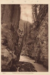 Canadian Pacific Rockies Byron Harmon Vandyck Photogravure Marble Canyon Banff