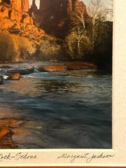 Cathedral Rock Sedona AZ framed 9.5 x 11.5 color photo signed Margaret Jackson