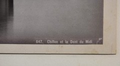 Antique Photograph, ‘Chillon et La Dent du Midi’, Possibly a Photogravure Print