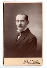 CDV Photo Man Studio Rafael Brno Prostějov Kroměříž around 1900 Czech Republic (C1119)