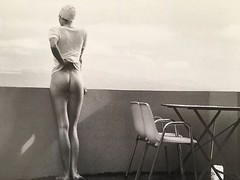 CHRISTIAN COIGNY,FEMMES,LAC LEMAN,AUTHENTIC 1987 ART PHOTO PRINT