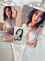 JULIA autographed cheki photo and bonus item.