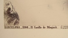 Barcelona El Castillo Vintage Album Large Photo / Cardboard J. Laurent