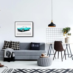 Classic Cars – 1955 Ford Thunderbird – Thunderbird Blue – Print