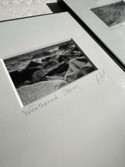 3 Black & White Minimal Modern Framed Photo Art Nature Titled Artist Signed