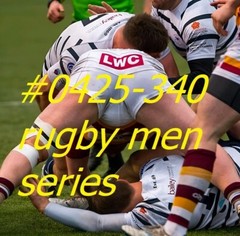 MALE PORTRAIT #0425-340 -athletes series -rugby men series- free shipping usa