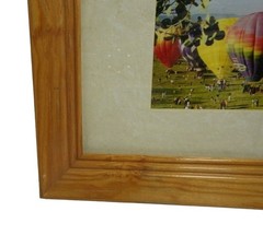 Steamboat Springs Hot Air Balloon Nature Landscape Wood Framed Wall Art lot 3