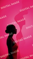 Digital Art Picture Image Photo Wallpaper Background Desktop AI Silhouette Woman