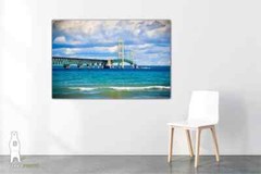 Mackinac Bridge Photography Prints, Mackinaw City MI, Upper Peninsula Wall Art
