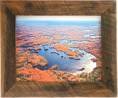 Oxbow Lake, Presque Isle, Wisc. Vilas County Aerial Photograph. Frame Optional.