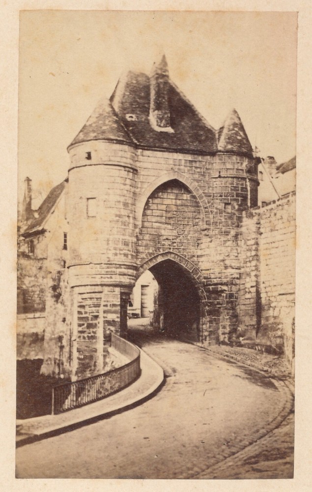 Albumin on Cardboard – View of Laon France – Circa 1870s