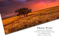 Prairie Photography Print: Oklahoma Landscape Stormy Sky Plains Western Photo