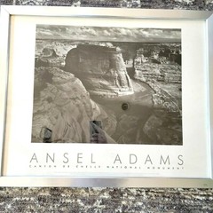 Ansel Adams Lithograph auth. 1995 Gardner framed canyon Chelly Arizona 27×33