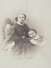 Vintage Portrait Photo Of Woman Girl A. Carel Albert Baudelairé Caen 1860-70