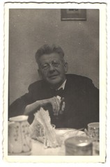 4 photographs Tamm, Dr. Eduard Martz co-founder of Marabuwerke GmbH