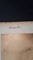 Rare Photo Board City Brussels Late 19th – Early 20th Century Belgium Monuments