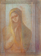 La Souffrance by Odilon Redon 11×15 Art Print