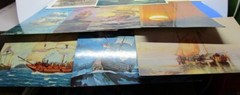 STUNNING 14 POSTCARDS TALL SHIPS GREAT ARTWORK 11 NEW 3 WRITTEN ON 1907 1910