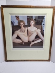 Nude «Twins» Photo Art Frames Wall Hanging By Becky Young 1979 BIG Redhead Women