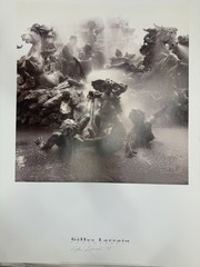 Gilles Larrain Photography Fountain In Bordeaux Signed And Dated 1995 Poster