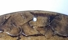 Original Cuban Art and Crafts on Old Recycled Record Disc. Title «El Morro»