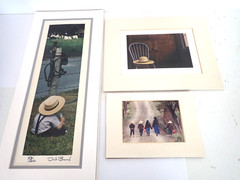 Lot Of 3 Amish Matted Photographs Prints Signed Bill Coleman & Dick Brown
