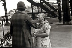 1940 1980s Original Helen Levitt New York City Street Friendly Advise Art Photo