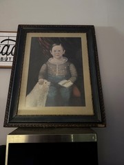 VTG Henry Ford Museum American Folk Art Print – Portrait of Boy w/ Dog