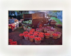 Vintage Farm Truck Produce Stand Photograph – Matted 8×10