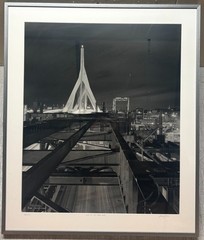 LANCE KEIMIG End of the Road ZAKIM Bridge BOSTON Artery Architecture Night PHOTO