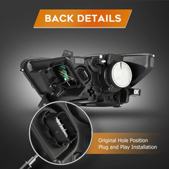 Headlight Assembly Fit for Ford Mustang 2015-2020 Xenon Type | Fit 2015-2020 for