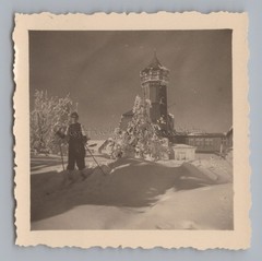 Keilberg Klínovec Bohemia Ore Mountains Czech Republic Lookout Tower in Winter Photo