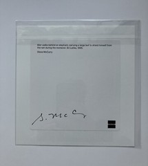Magnum Square Print by Steve McCurry: Man Walks Behind an Elephant (Signed)
