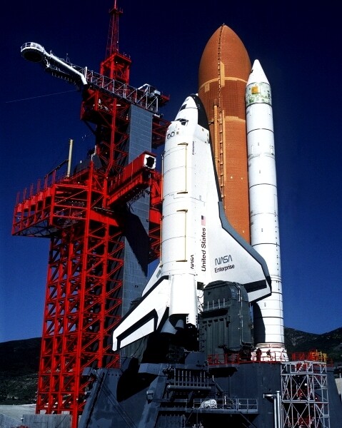 New NASA Photo: Space Shuttle Enterprise in Launch Position, (SLC) #6 – 6 Sizes!