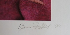 1980 Bruce «Futlet?» Tibia Shell Art Photograph Matted 18 x 14″