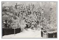 Pöhl Barthmühle 1981-place sign winter-old photo 1980s