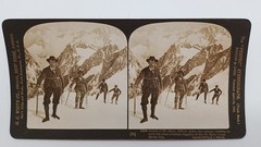 S863/ Stereo Photo Mont-Blanc Mountaineer Switzerland 1908