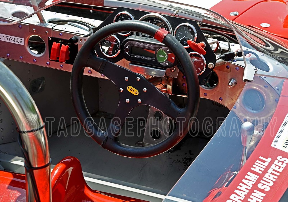 1965 Lola T70 MK II Interior Vintage Classic Race Car Photo CA-0532