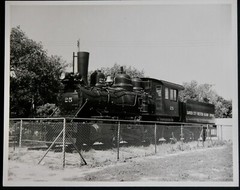 Steam Locomotive Engine 25 Photograph Vtg 50s GARDEN CITY WESTERN RAILWAY CO